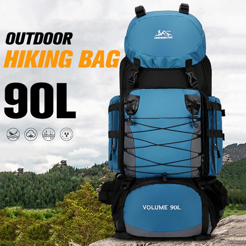 90L Large Capacity Hiking Backpack - Waterproof Lightweight Outdoor Backpack for Men Women, Ideal for Trekking, Camping, Travel