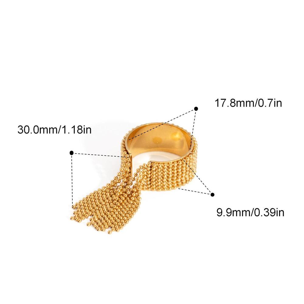 

Золото Серебро Шарм Открытые Кольца Нержавеющая Сталь Регулируемое Кольцо-Цепочка Высокое Качество Кольцо на Палец Подарок золотой