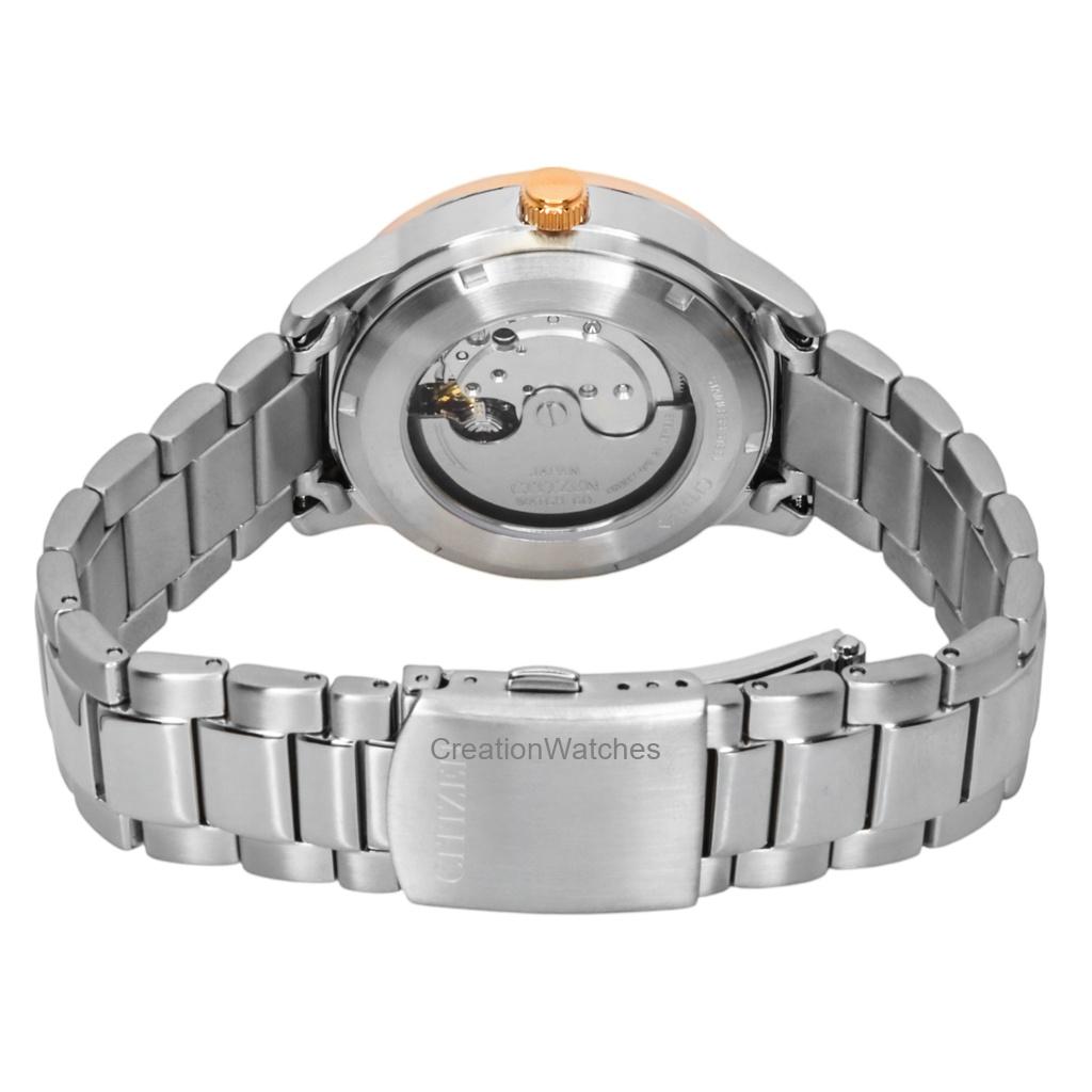 Citizen Aço Inoxidável Mostrador Verde Automático NJ0196-80X 100M Relógio Masculino