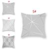 Soft Silver Gray Geometric Pillowcase For A Cozy And Stylish Home Decor