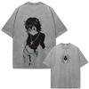 Anime Hunter X Hunter Shizuku Spider Troupe Phantom Vintage Washed T-shirt Men Women Fashion Casual Cotton Short Sleeve T-shirts