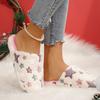 Women Slippers Winter Non-Slip Soft Warm House Slippers Plush Warm Flat Couples Shoes for Women Slides Women Zapatos De Mujer