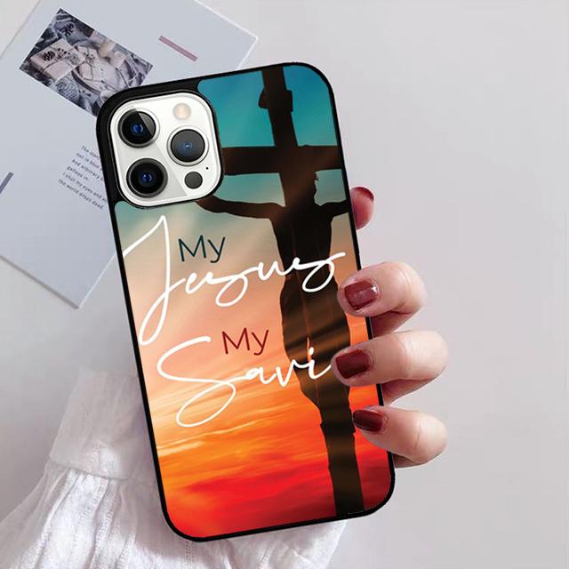 Bible verse Jesus Christ Phone Case For iPhone 17 Air 14 13 12 16Pro Max 15  Plus Max Cover Shell coque