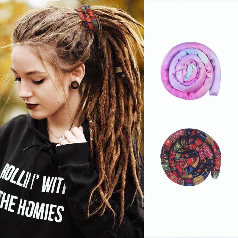 Colorful Dreadlocks Long Ponytail Hairpin Hair Bands Ethnic Style Hair Ropes Ties Horsetail Headband Bendable Hair Styling Tools