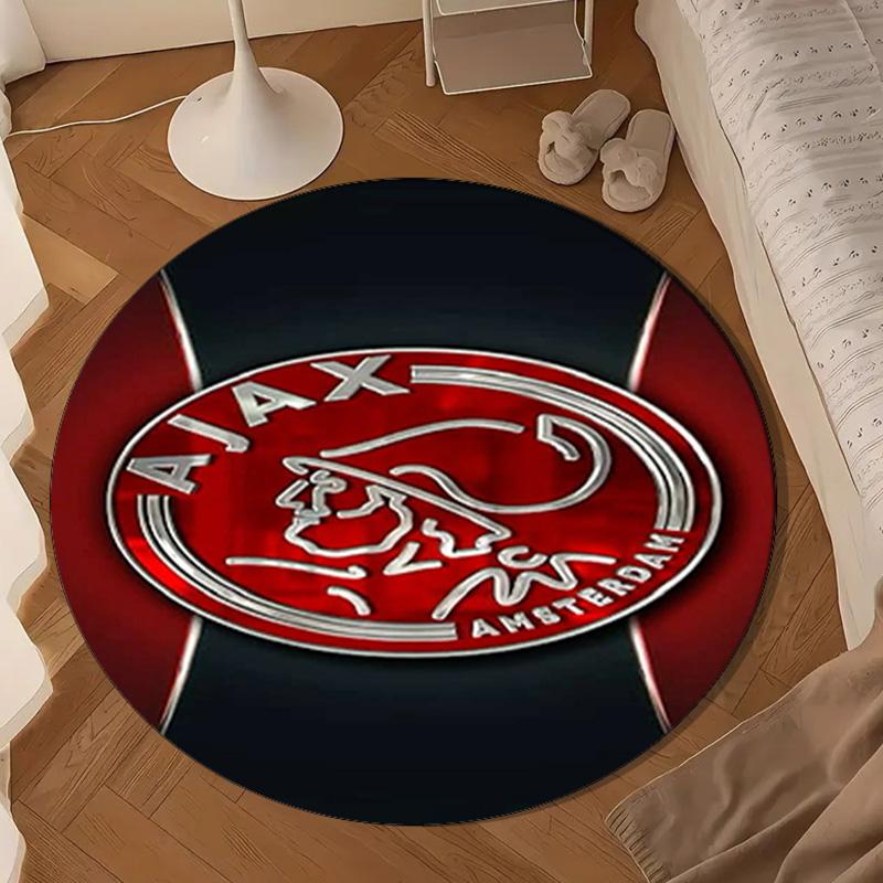 AFC Ajax Emblem Design Round mat, Anti-slip Circle Carpet Chair rug For livingroom,Bedroom, doormat home decor Gift Christmas Gifts