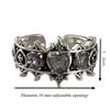 Love Heart Cross Rings for Women,Vintage Lolita Gothic Bridal Wedding Engagement Rings Jewelry Gift