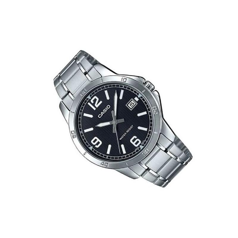 Casio STANDARD Series Life Waterproof Quartz Movement Stainless Steel Strap Japanese and Korean Watch Men's Watch Black MTP-V004D-1B2