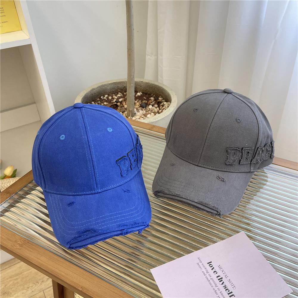 Street hole baseball cap children autumn and winter tide brand couple old rest versatile face cap