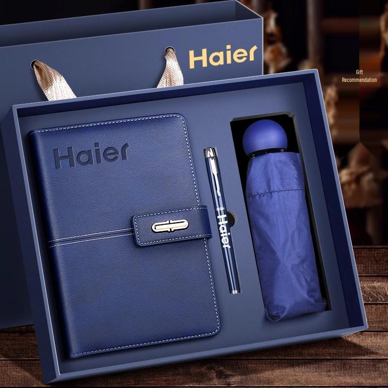 Corporate Gift Set: A5 Notebook, Thermos Cup, B5 PU Diary with Custom Logo