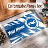 Personalized Crystal Velvet Carpet Brighton & Hove Albion Football Pattern Non Slip Floor Rug