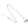 6xLove Heart Shape Crystal Necklace Necklace Jewelry Silver