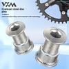 Mountain Bike Highway Bicycle Alloy Steel Dental Disk Nail CNC Large, Medium and Small Disc Single Speed Sprocket Lock Dental Disk Screw