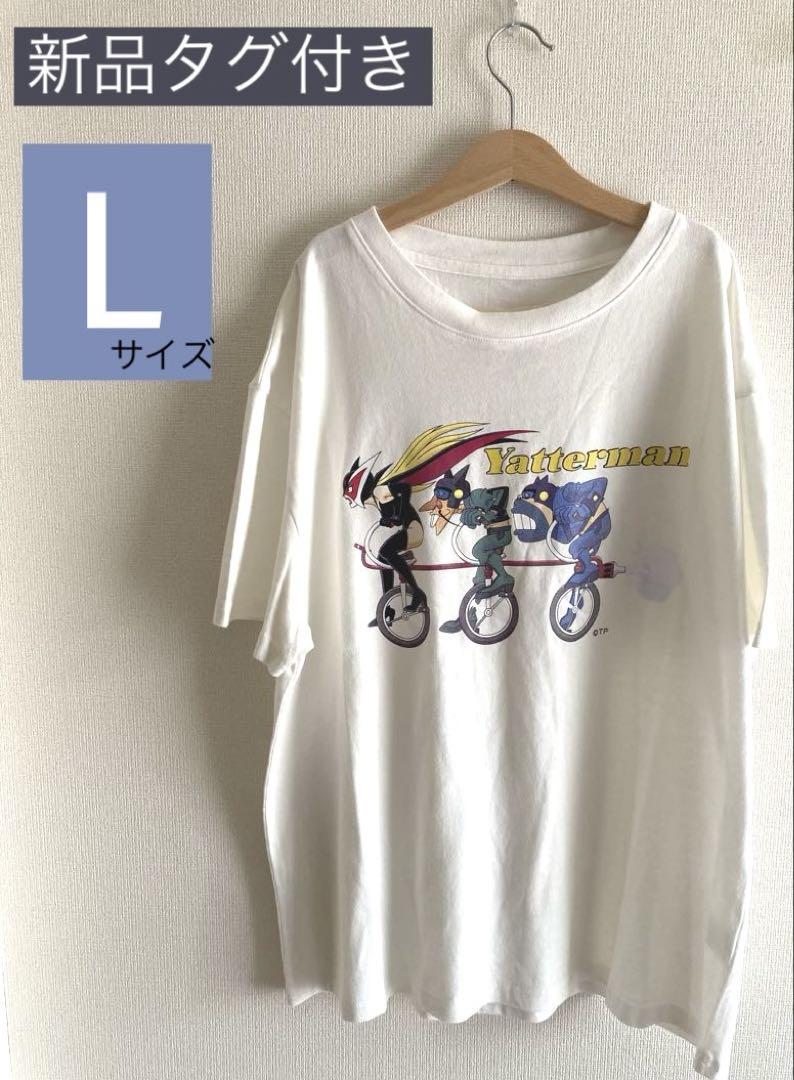 

[USED] Yatterman T-shirt with tag, Time Bokan series, Doronjo, white, size L