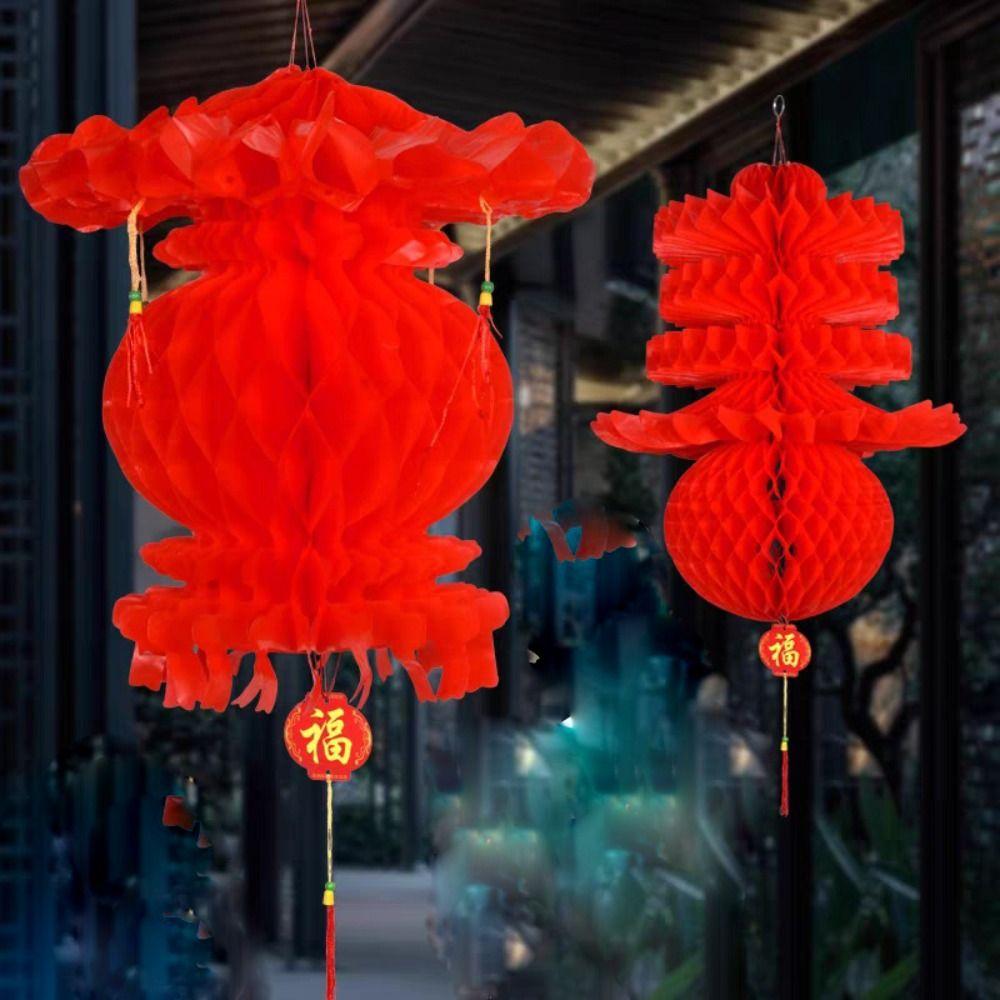Waterproof Honeycomb Lanterns Traditional Spring Festival Pendant  Spring Festival