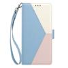 Cubot P80 Leather Case: Three-Color Patchwork Design with Contrast Card Slot for Max 5 5G Protection