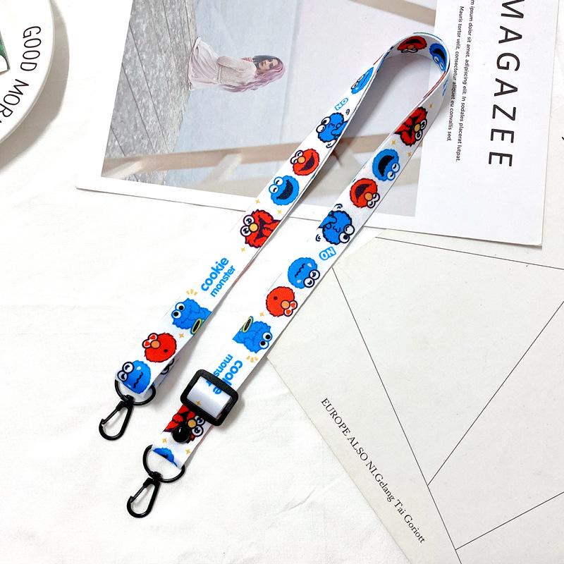 Oblique Span Mobile Phone Lanyard Adjustable Cartoon Silicone Change Bag Lanyard Card Sleeve Record Label Lanyard Lanyard