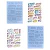 DIY Filler Japanese Word Parts Silicone Epoxy Mold DIY Keychain Pendant Jewelry Crafting Mould for Valentines Gift