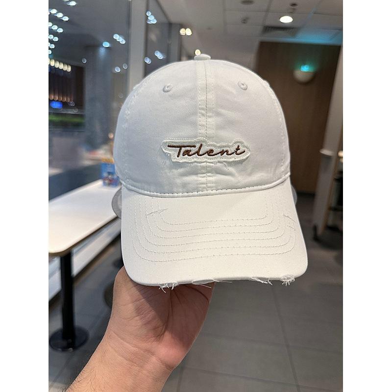 Hat Women S Spring Summer Tide Hat Letter Hole Fashion Street Youth Baseball Cap Cream Yellow Sun Hat (54-58cm)