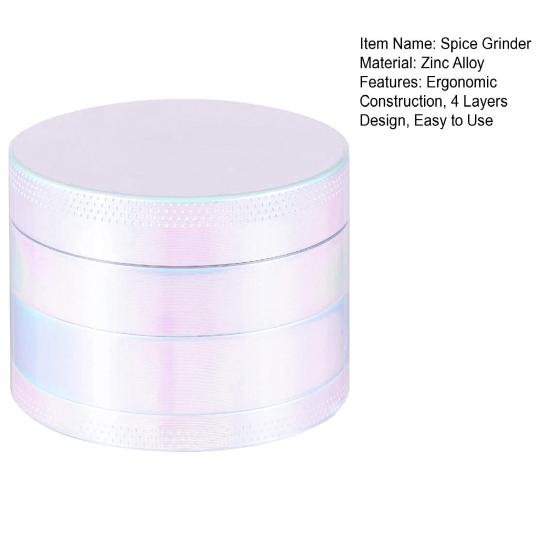 50MM Premium Quad Gradient Spice Grinder Easy to Use Durable Zinc