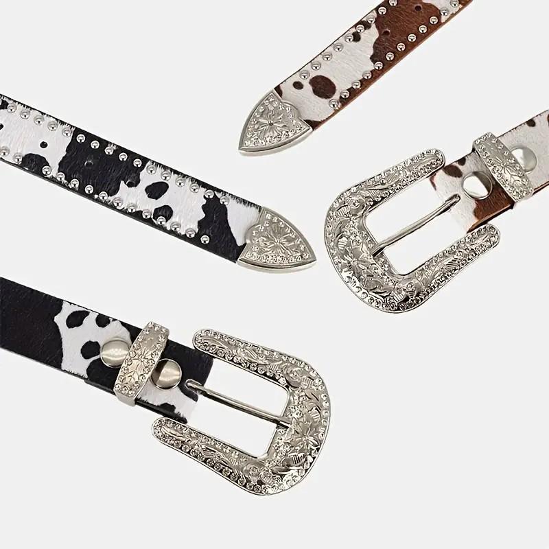 Women's Retro Casual Trend Carved Buckle Belt For Women Men,Punk Rivet Belt, Paired With Jeans , Skirts-For Ideal Gifts