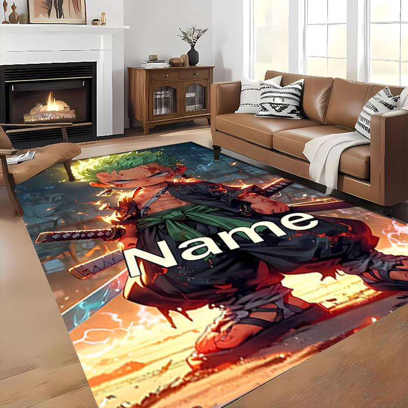 Custom personalization Zoro the Pirate King Area Rug - Perfect For Kitchen, Bathroom,Laundry Room Decor Large Size Available,Gift All Seasons