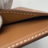 Used HERMESPass Case Brown Leather Women