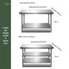 Free Shipping Stainless Steel Double-Layer and Three-Layer Kitchen Workbench Cabinet