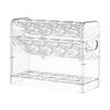 3 Tiers Eggs Holder With One Hand Operations Designs For Fridge Door Storage Clear Plastic Container Holds 30 Eggs