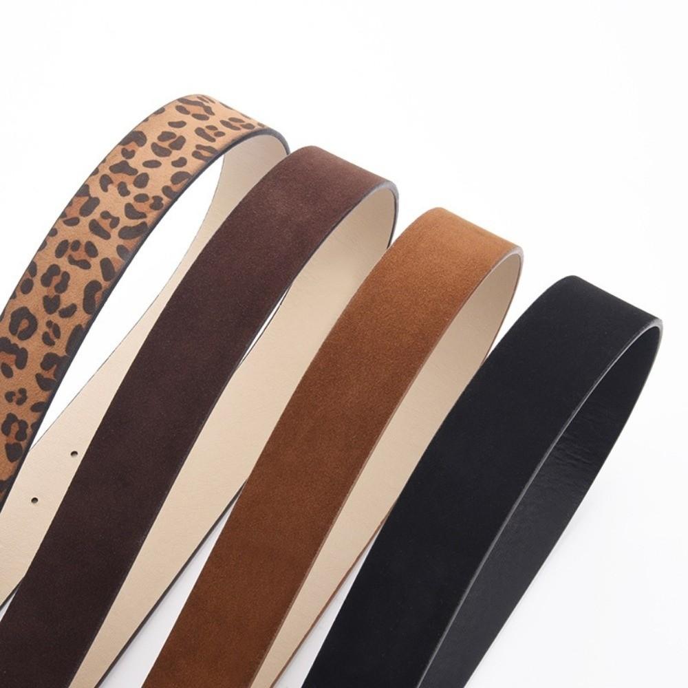 Suede Material Women's Belt Simple Design Waist Belt Decorative Decorative Belt Dress Matching