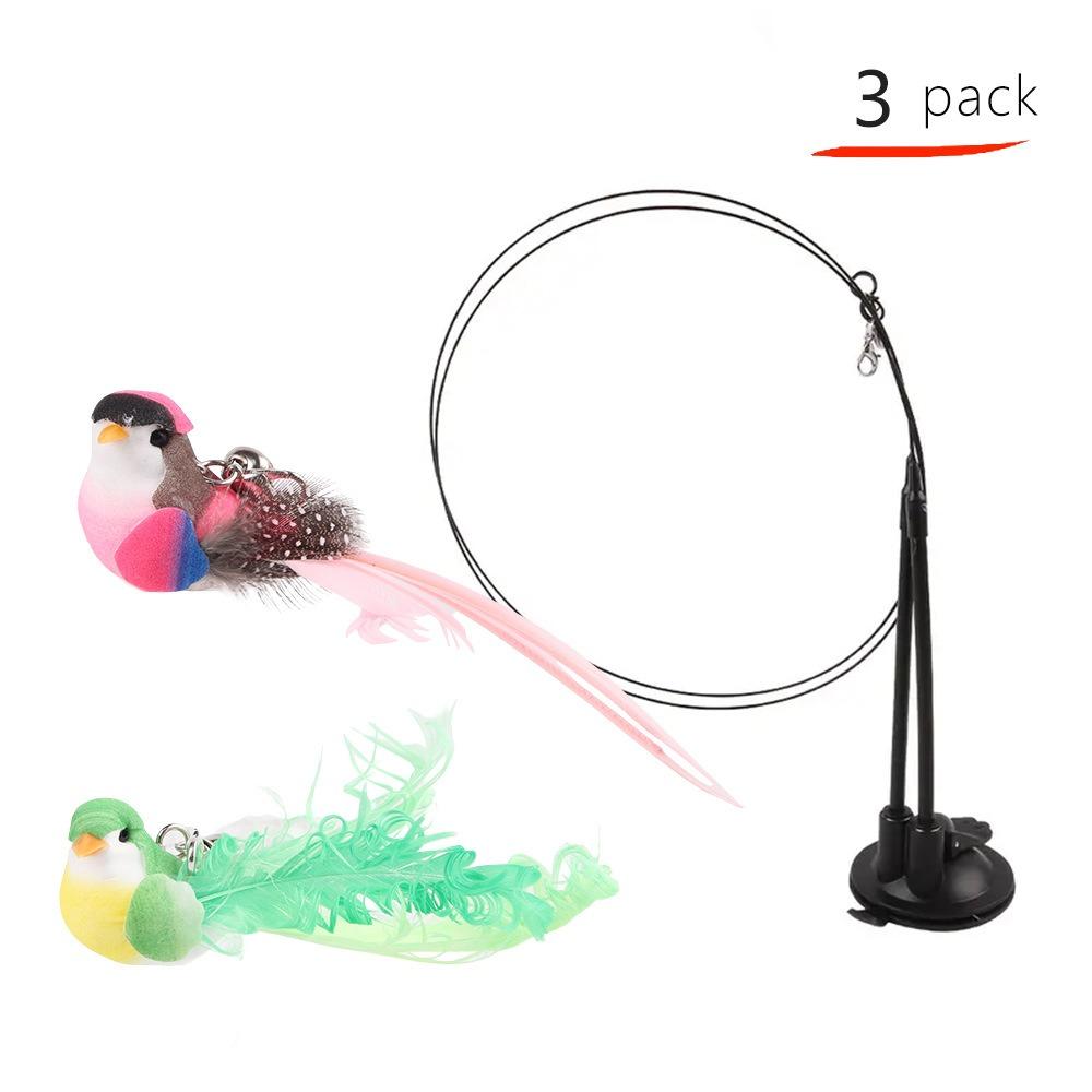 

3/7/9/11 шт. Симуляція Присоска Котяча Паличка Іграшка Знімна Котяча Іграшка Для Кімнатних Котят Гра Погоня Вправи 3Pack B