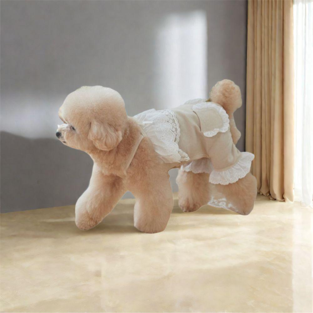 Breathable Pet Overalls Fashion Dog Pajamas Pet Supplies Pet Lace Jumpsuit Autumn