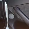 Car Door Audio Speaker Cover Loudspeaker Trim Frame Sticker Stainless Steel for Tesla Model Y 2024-2024 Interior Accessories