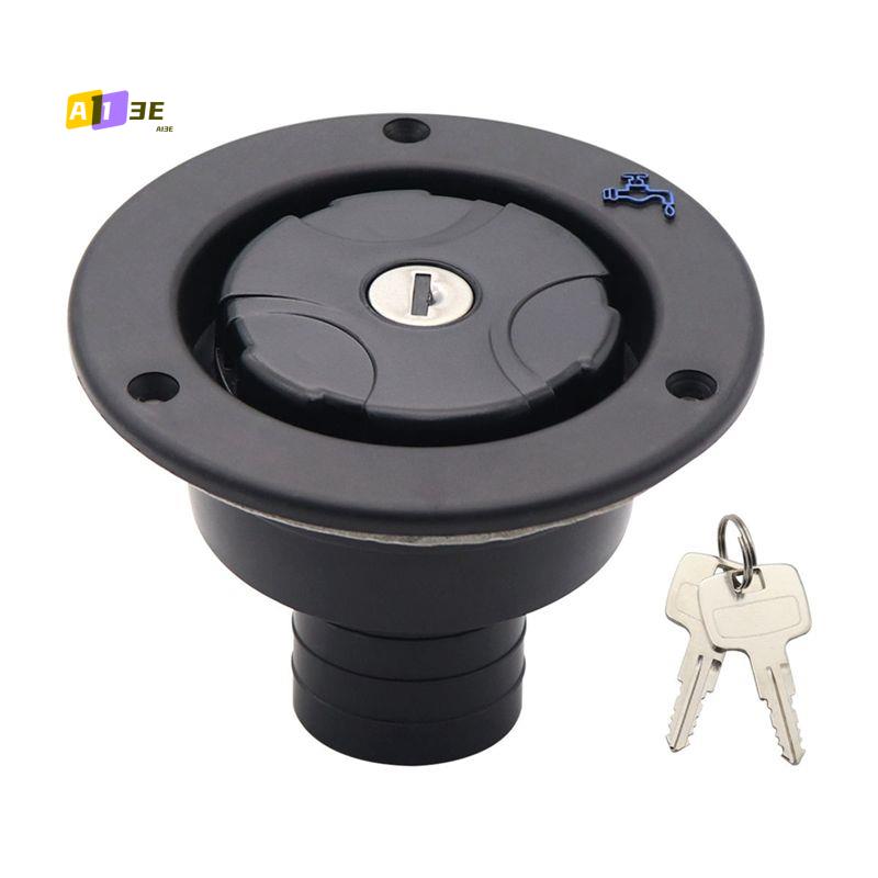 A03E-Lockable Filler Neck For Water Tanks Caravan Fresh Water Fill Hatch Inlet Camper Trailer Tank Caps RV Accessory