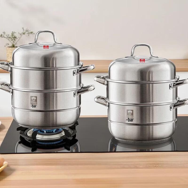 KOBACH 304 Stainless Steel 2-Layer Steamer Pot