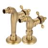 1 PC Vintage Solid Brass Single Handle Faucet for Washing Machine Wall Mounted Water Tap