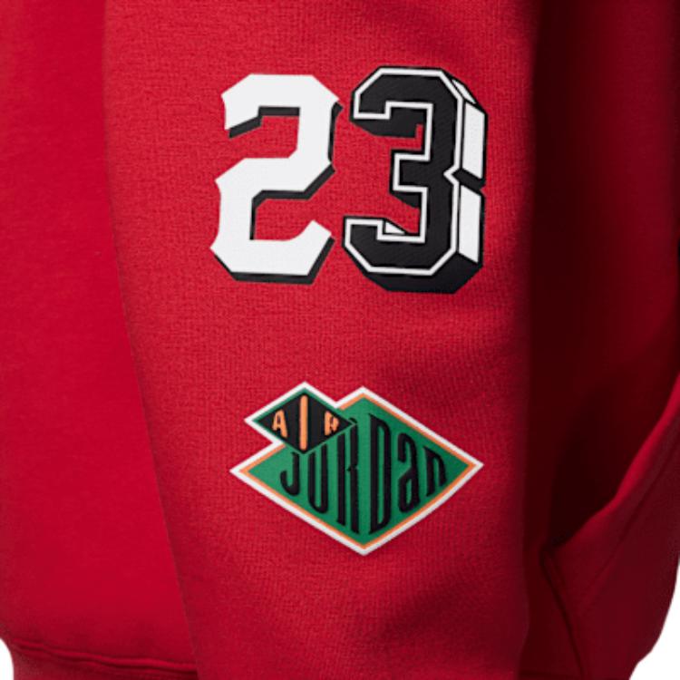 Jordan Air23 Sąd Legend Seria Lotnicza Wygodna Miękka Przyjazna dla Skóry Bluza z Kapturem Bluzy dla Dzieci Czerwony II0257-687