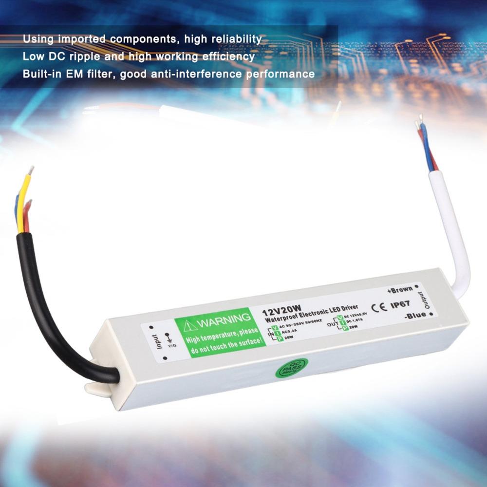 AC90-250V Input LED Power Supply Driver IP67 Low Voltage Transformer  Low Voltage Applications
