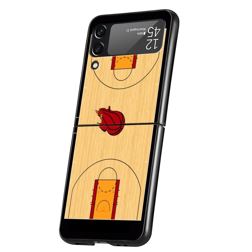 Football Basketball Tactical Board Hard PC Phone Case For Samsung Galaxy Z Flip 7 6 5 4 Black Cover For Galaxy Z Flip 3 Foldable