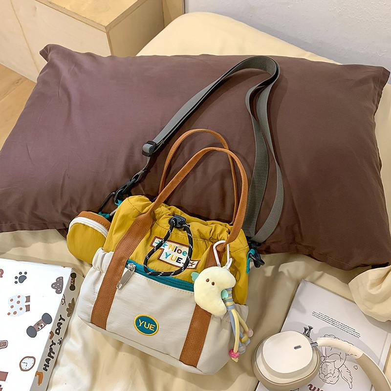 Style New Cute Reversible Color Block Water Bucket Bag For Daily Use