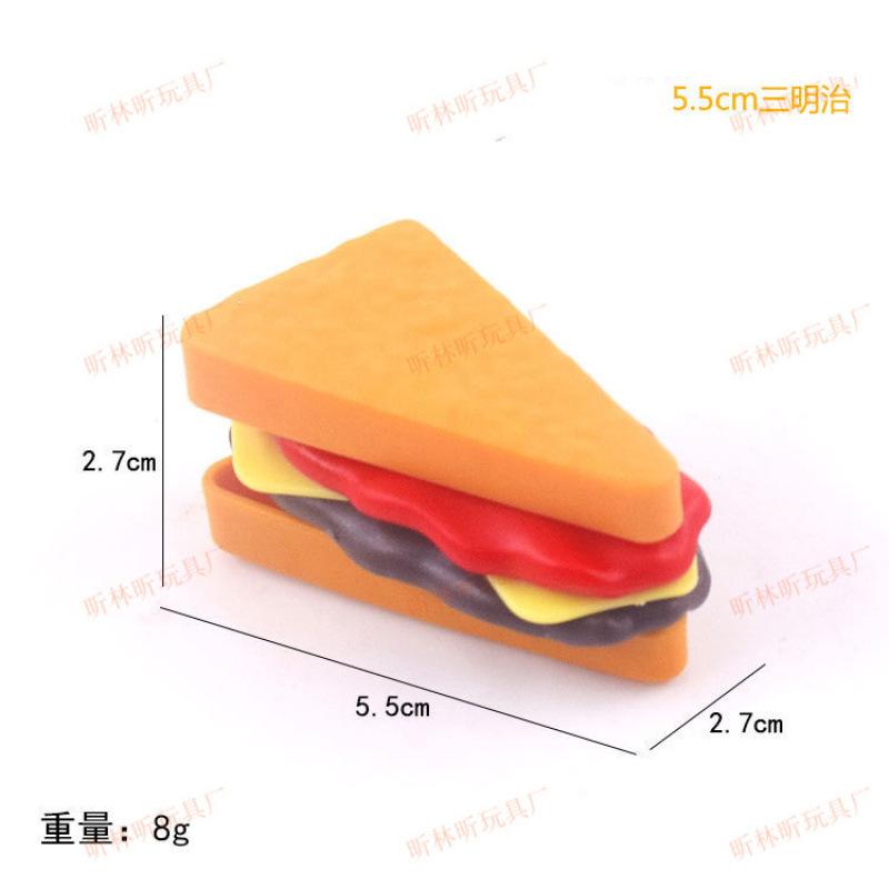 Diy Children'S Play House Burger Western Food Kitchen Simulation Breakfast Toast Sandwich Food Play Model