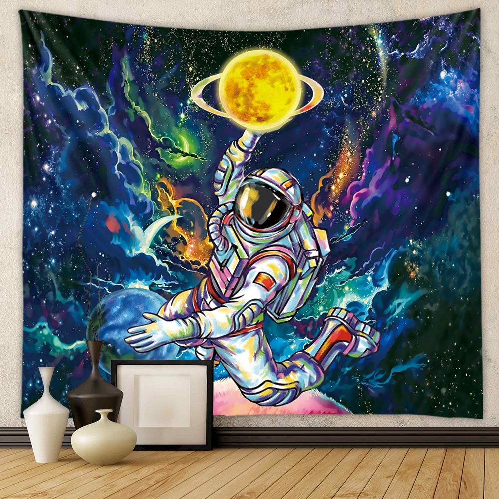 Moon Phase Tapestry Wall Hanging White Black Colorful Sun Mandala Tapestry Wall Hanging Celestial Wall Tapestry Hippie Wall Carp