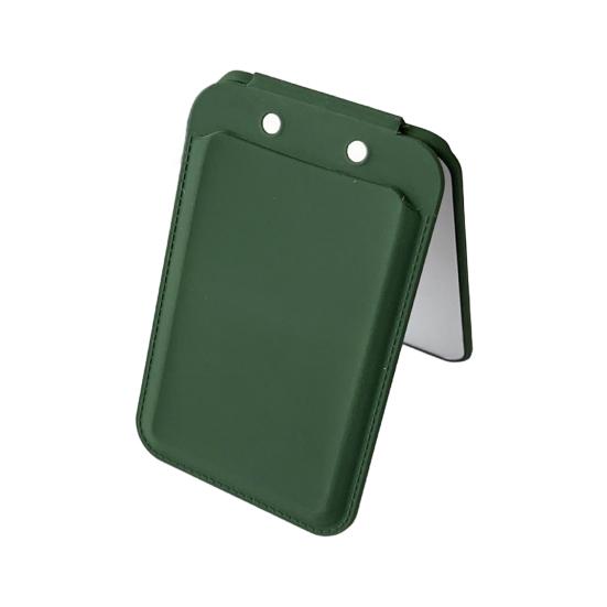 

Магнитный держатель для карт с зеркалом, противоскользящая подставка для телефона Magsafe для iPhone темно-зеленого