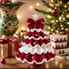 DIY Crochet Christmas Tree Kit Material Package Handmade Festive Crochet Tree Crafts Gift for Beginners Xmas Party Crochet Decor