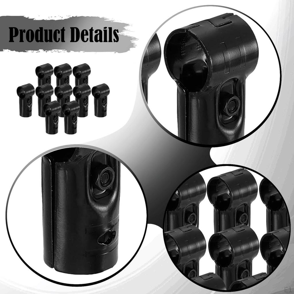 10 Connectors for Round Tube, Rod Support Adapters Tube And Handrails.