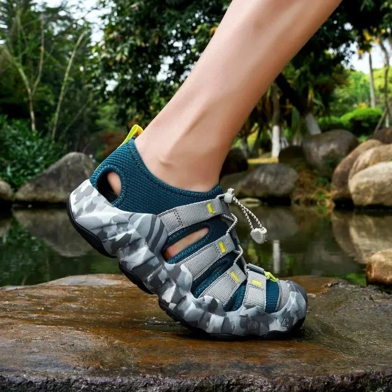 Schnelltrocknende Wasserschuhe Herren Strand Aqua Schuhe Sommer Outdoor Trekking Camping Wandern Flusswandern Regenwaldwanderung Klettern Bootfahren