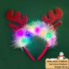 LED LED Light Christmas Headband Antlers Xmas Tree Snowflake Hair Band  New Year's Eve