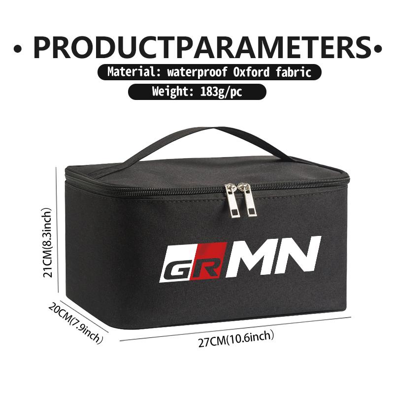 For Toyota Large Capacity Car Logo Toiletry Bag Travel Storage Box Auto Accessories Crown Corolla YARIS L Auris C-HR Hilux Vios