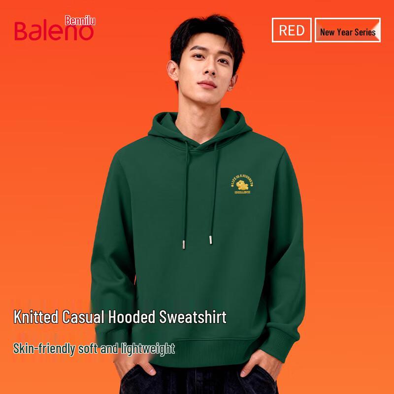

Baleno Men s Hooded Long Sleeve Pullover Sweatshirt L
