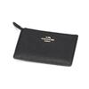 Coach Skinny Id Case Solid Color Leather Card Holder Mini Women Card Holder Black 57841-LIBLK