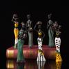 African Black Woman Figure Art Resin Crafts Home Use Living Room Entrance Desk Decoration Ornament Durable Best Durable